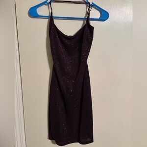 Purple mini dress